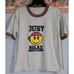 Cyclon Large Beige Just Relax Punta Del Este Uruguay Casual Travel Happy Top